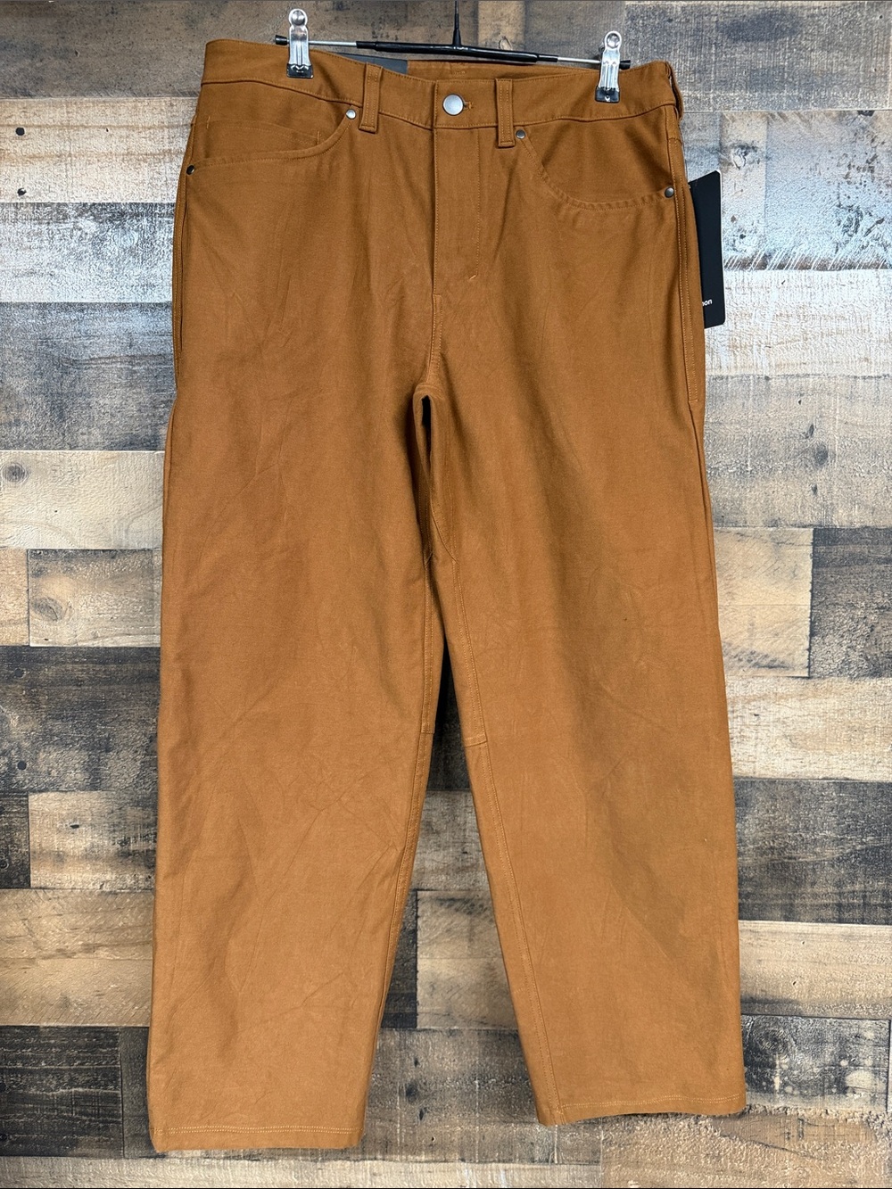 lululemon athletica ABC crop pant relaxed in Rust Brown